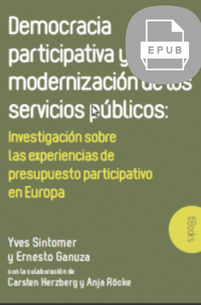 Democracia participativa y modernización de los servicios públicos (E-pub)